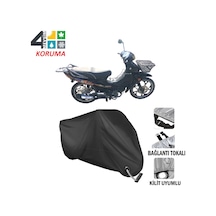 Kuba Kb100-6 Motosiklet Brandası ( Kilit Uyumlu - Siyah