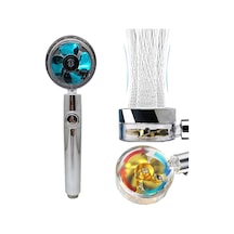 360 Derece Dönebilen Pervaneli Turbo Tazyikli Duş Başlığı