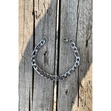Unisex Aralıklı Figaro Silver Çelik Bileklik Çok Renkli