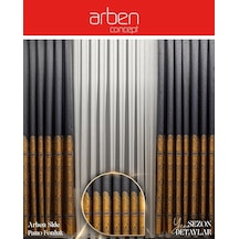Arben Concept Side Pano Fon Perde / Ölçünüze Özel Dikim Siyah