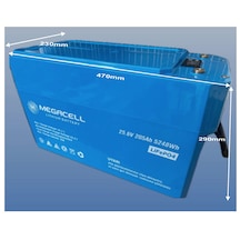 Megacell 25.6v 205ah  Prizmatik Lifepo4 Lityum Akü Bluetoothlu