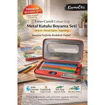 Faber-castell Colour Metal Kutulu Boyama Seti 16 Renk Soft Suda Çözünür Kalem