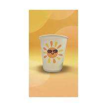 Güneş Yaz Parti Doğumgünü Temalı Tek Kullanımlık 7 Oz 100 Adet Karton Bardak 1