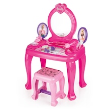 1609 Dolu Barbie Ayaklı Makyaj Masası Ve Sandalye  Seti