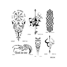 Tribal Ve Pusula Spray Tattoo İle Geçici Dövme Yapma Seti