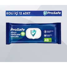 Yetişkin,hasta Vücut Temizleme Havlusu Paket Içi Adet: 48 Koli Içi Adet:12