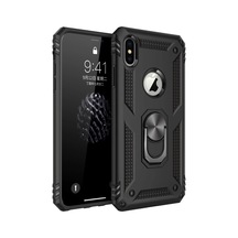 Apple İphone Xs Max Kılıf Sofya Yüzüklü Silikon Kapak - Siyah 0.2M-Çok Renkli