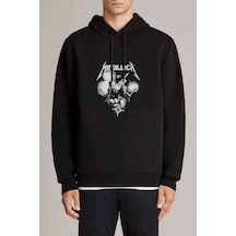 Metallica Kill Em Metal Rock Music Baskılı Siyah Erkek Sweatshirt