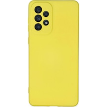 Lvsqvr Newface Samsung Uyumlu Galaxy A23 4g Kılıf Nano İçi Kadife Silikon - Sarı