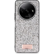 Onegif Xiaomi Redmi A3 4g Bright Simli Kapak - Gümüş -