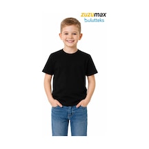 Bulutteks Ataş Sade Siyah Okul Ve Günlük Ünisex Tişört 23 Nisan Vb Etkinlikler T-shirt