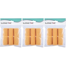 Lionesse Bigudi 1112 Süngerli Turuncu 6'lı Paket 3 Adet Turuncu