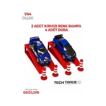 1/64 Ölçek Diorama 2 Adet Kırmızı Rampa + 4 Adet Duba