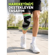 Trendexa Mey İthalat Sporcu Dizliği Çapraz Bant Destekli Nefes Alabilen Esnek Örme Dizlik