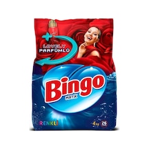 Bingo Matik Toz Çamaşır Deterjanı Renkliler 26 Yıkama 4 KG