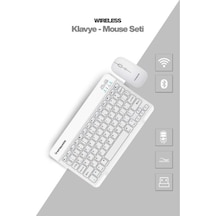 Beyaz Kablosuz Klavye Ve Mouse Seti Diğer