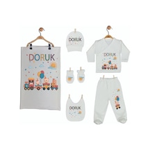 Pia Baby Gl 1918-07 İsme Özel Battaniye Zıbın Set Krem