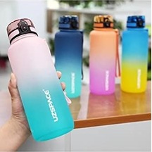 Motivasyon Matarası 1500 Ml Mega Büyük Boy Çift Renk 8 Farklı Renk 50 x 22