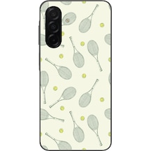 Samsung Galaxy A26 Uyumlu Tenis Raketleri Baskılı Silikon Kılıf Renkli