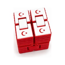 Renkli Sonsuzluk Küpü Kırmızı 40x40mm