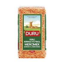 Duru Yerli Kırmızı Futbol Mercimek 1 Kg - 6 Adet Tarı