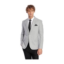 Wessi Desenli Slim Fit Gri Erkek Ceket 001