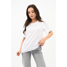 Kadın Taş Baskı Detaylı T-shirt 1749-24 001