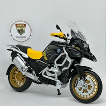 Bmw R1250 Gs 1:12 Diecast Maket Motor Sarı Siyah Metal Model Motosiklet