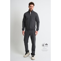 Shooter Sportswear Shooter Premium Rahat Kalıp Mevsimlik Yumuşak Dokulu Erkek Eşofman Takımı Gri
