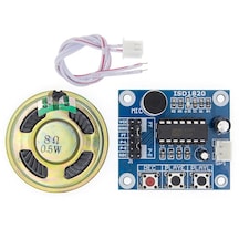 Isd1820-1 Ses Kayıt Ve Çalma Modülü Mikrofonlu + Mini Hoparlör