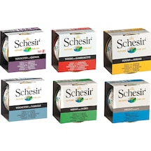 Schesir 6 Çeşit Karma Kedi Konservesi 6 x 85 G