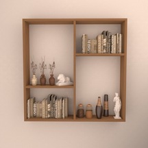 Rafkestir Bologna 1 Duvar Rafı Bambu ( Parlak )