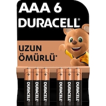 Duracell Xtralife Alkalin AAA İnce Kalem Pil 6'lı