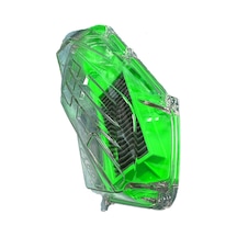 Honda Pcx 125 2021 - 2025 Uyumlu Şeffaf Hava Filtre Kapağı + Yıkanabilir Performans Hava Filtresi Set Yeşil Çok Renkli
