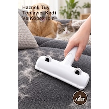 3 Adet Hazneli Tüy Toplayıcı Kedi Ve Köpek İçin