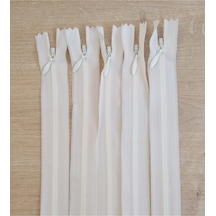 Krem Gizli Fermuar 50 Cm 5 Adet