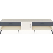 Arges Tv Ünitesi Tek Raflı 2 Çekmeceli Tek Kapaklı 220x30x51 Aytaşı-aytaşı/antrasit Aytası/antrasıt - Aytası
