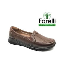 Forelli Dilmen Hakiki Deri Ortopedik Comfort Kadın Casual Ayakkabı Taba