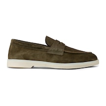Deery Erkek Yeşil Hakiki Süet Loafer Ayakkabı - 02028myslc01 Yeşil