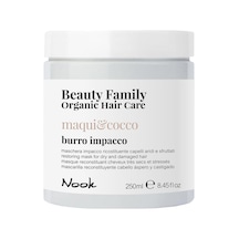 Nook Beauty Family Yıpranmış Saçlar İçin Hindistan Cevizi Macadamia Shea Yağlı Onarıcı Saç Maskesi 250ml
