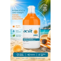 Acvit Aydınlatıcı ve Leke Karşıtı Yüksek Korumalı Güneş Kremi SPF50+ 100 ML
