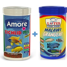 Cichlid Mix Granules 1000ml ve Malawi Granulat 1000ml Balık  Yemi