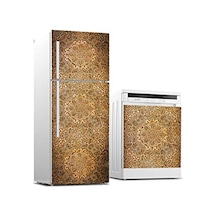 Buzdolabı Ve Bulaşık Makinası Beyaz Eşya Sticker Kaplama Osmanlı Oyma Çok Renkli