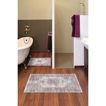 Alanur Trend Kaymaz Taban Dijital Banyo Takımı Kt482 pudra