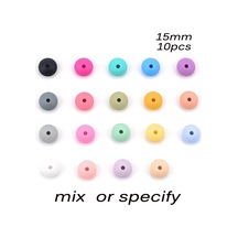 Lofca 10 Adet 15mm Silikon Mercimek Boncuk Bebek Diş Çıkarma Boncuk Bpa Içermeyen Gıda Sınıfı Yapma Bebek Ağız Bakımı Emzik Zinciri Accessorise Şeffaf