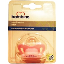 Bambino Renkli Damaklı Emzik 0-6 Ay - Pembe