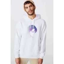 Anime Attack On Titan Baskılı Beyaz Erkek Örme Sweatshirt (531047077)