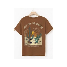 Kozia Outdoors Malkoçbey Arizona Baskılı T-shirt Kahverengi