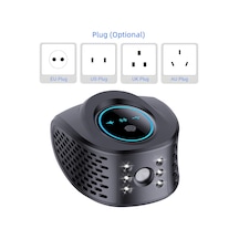 H47980beu Ev İçin Fare Kovucu Ultrasonik 4'ü 1 Arada Haşere Kovucu Siyah