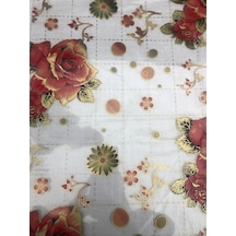 Şefaf Desenli Masa Örtüsü 70Cm X 190Cm 1.8Mm Pvc Masa Örtüsü Dese